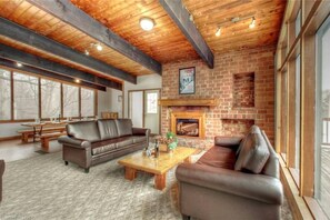 Living Room - Upper Level with access to Balcony and BBQ