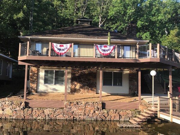 The back of house from the lake!