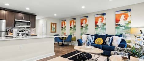600 sqft one bedroom ground floor apartment.
