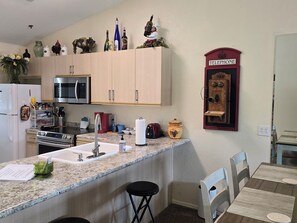 Antique phone and Kitchin