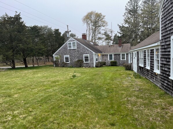 East side of house.