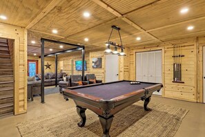 Pool Table in the Game Room