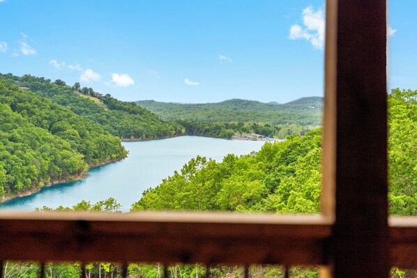 Upper Level Deck hosts an amazing view of the lake.