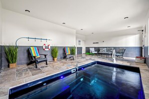 Enjoy a relaxing day in the heated indoor pool. Pool/hot tub towels provided.