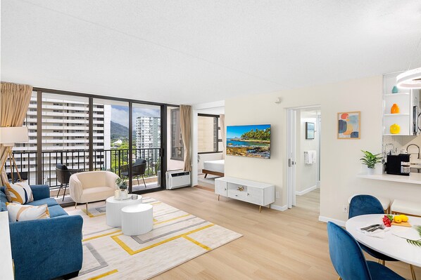 Enjoy this very spacious and newly renovated condo with beautiful views.