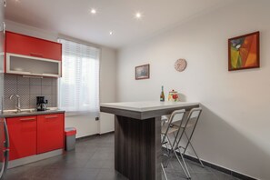 Kitchen and dining area