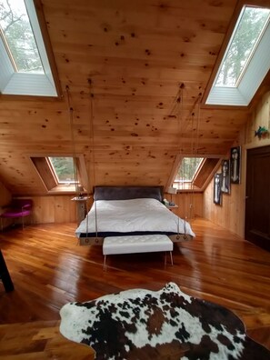 king bed in master bedroom