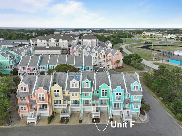 Aerial View of Cambridge Cove in Bermuda Bay
