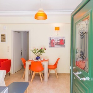 Savor meals in the elegant dining area