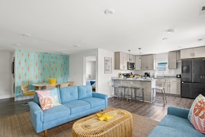 Step inside to a bright and playful open-plan living space