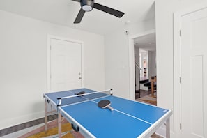 Pingpong available in the game room