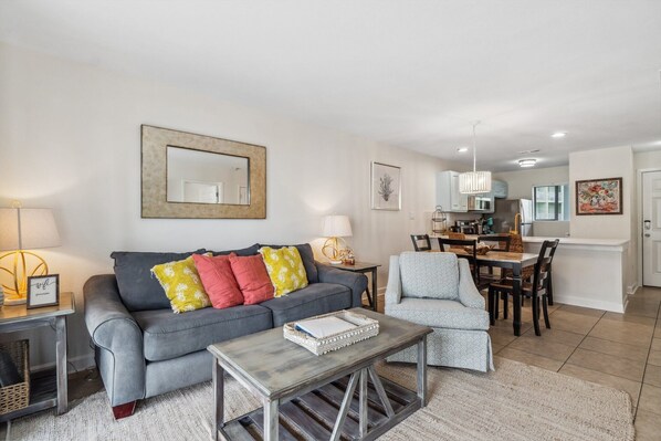 Open concept living space.