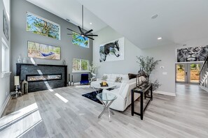Main Level Living Area Fireplace