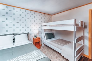 Sleepovers made fun with our cozy bunk bed.