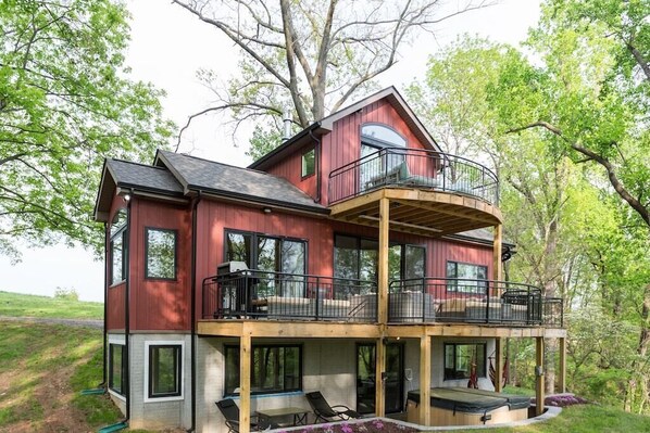 Rear View of the River Snug