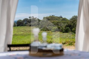 Blick von der Unterkunft