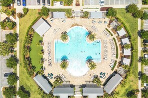5,000 sq ft community pool that is heated October/November & March/April. Also features beautiful gas grilling cabanas.