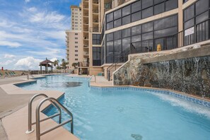 Complex outdoor pool