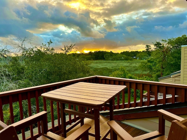 Beautiful Sunrise from the Master Bedroom Deck