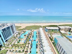 Beachside balcony view!