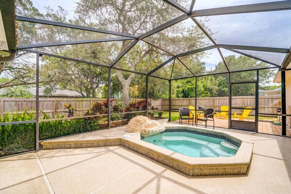 Immerse yourself in our spacious jacuzzi