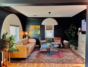 Moody and cozy living space