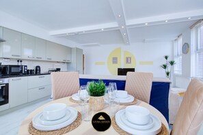 Dining & Kitchen at Livra Estate Short Lets & Serviced Accommodation