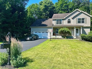 Front yard and house