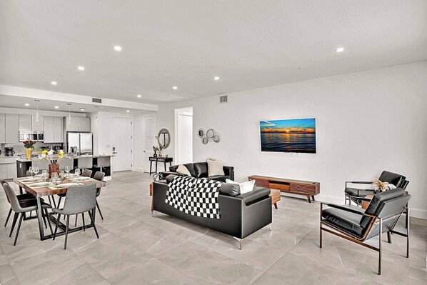 Unwind with a cup of coffee and a good book in this inviting living room.