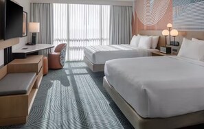 2 Queen beds