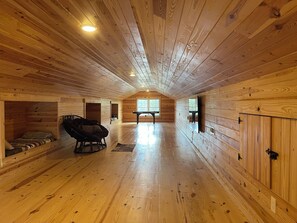 The attic/gameroom