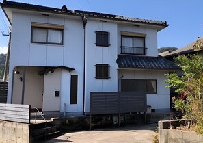 Building exterior and parking space