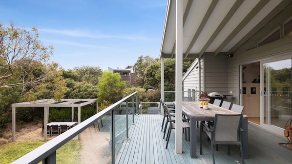 Outdoor dining area