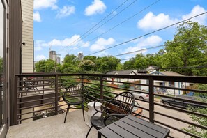 Balcony with City views