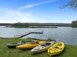 Jump in the kayak and go!