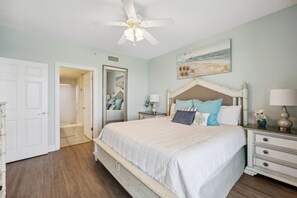 King bed in the master bedroom