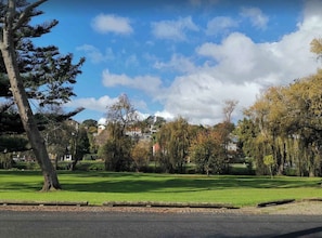 Reserve park at front of the house.