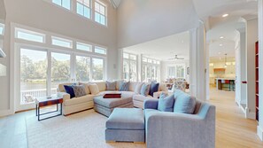 Living Room with Views of the 11-mile Lagoon System