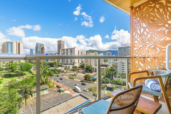 Balcony and park view