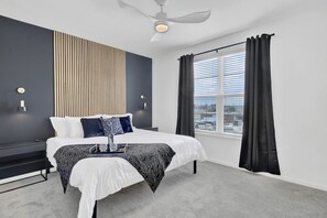 The bedrooms feature plush bedding and tastefully selected décor, ensuring a restful escape.