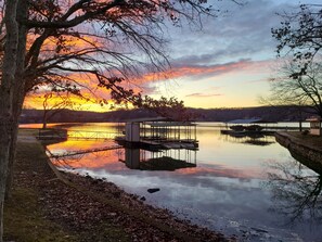 Enjoy a sunset over the water every evening