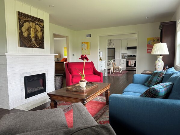 The Great Room is a great room!  Very cozy and comfortable with a 70" tv/