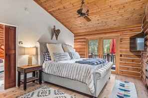 Primary Bed room. 
King size bed and private deck. 