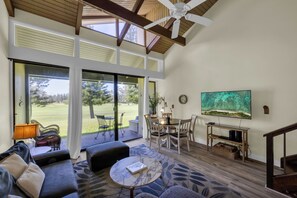 Cute decor and plenty of seating to accomodate your stay