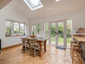 Dinning room with shutters | Mill House, Lowestoft
