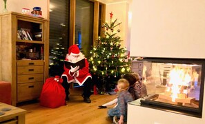 Weihnachten am Kamin