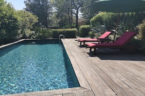 Schwimmbad des Ferienhauses