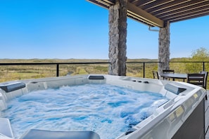 From the home's patio, you can also view Beaver Lake and the surrounding mountains from our hot tub.