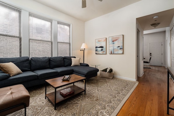 Spacious living room