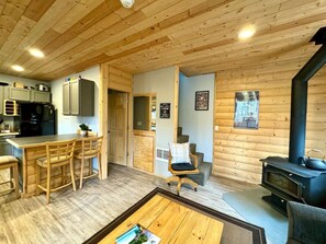 Cozy atmosphere with seating for all.